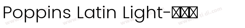 Poppins Latin Light字体转换